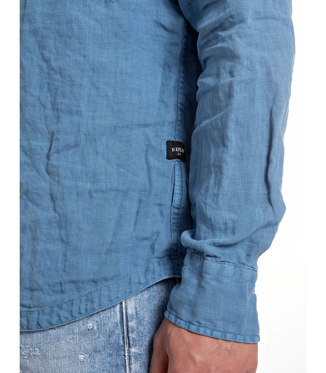 リネンレギュラーフィットシャツ 詳細画像 ライトインディゴ 5